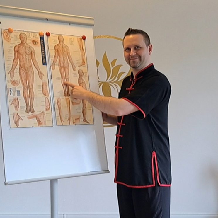 Einzeltraining vor Lehrtafel